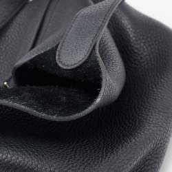 Hermès Noir Taurillon Clemence Leather Picotin Lock 22 Bag