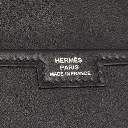 Hermes Bleu Indigo Swift Leather Elan Jige 29 Clutch