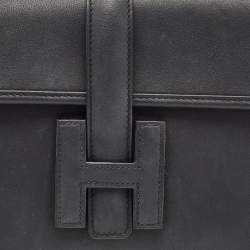 Hermes Bleu Indigo Swift Leather Elan Jige 29 Clutch