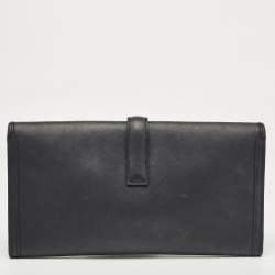 Hermes Bleu Indigo Swift Leather Elan Jige 29 Clutch