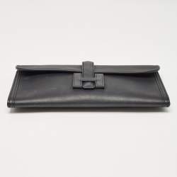 Hermes Bleu Indigo Swift Leather Elan Jige 29 Clutch