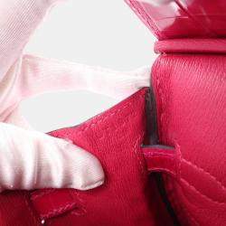 Hermes Rose Mexico Niloticus Crocodile Leather Birkin 25 Bag