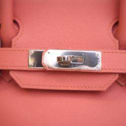 Pre Owned Hermes Flamingo Epsom Leather Birkin 30 Bag