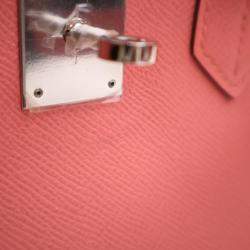 Pre Owned Hermes Flamingo Epsom Leather Birkin 30 Bag