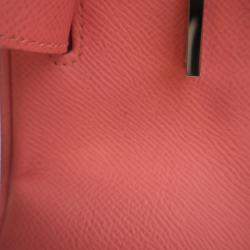 Pre Owned Hermes Flamingo Epsom Leather Birkin 30 Bag