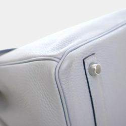 Hermes Bleu Glacier Togo Leather Birkin 30 Bag