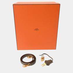 Hermes Etoupe Togo Leather Gold Finish Kelly 25