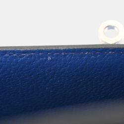 Hermes Blue Electric Togo Leather Kelly 28 Bag