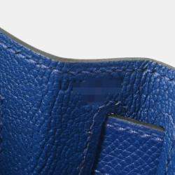 Hermes Blue Electric Togo Leather Kelly 28 Bag