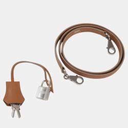 Hermes Craie/Gold/Mauve Epsom Leather Palladium Finish Kelly Sellier 25