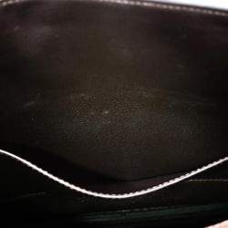 Pre Owned Hermes Ebene Ostrich Leather Birkin 30 Bag