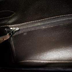 Pre Owned Hermes Ebene Ostrich Leather Birkin 30 Bag