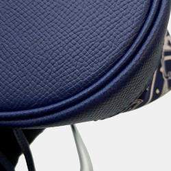 مملوكة مسبقًا Hermes Blue Leather and Silk Sac Soi Cool Bag