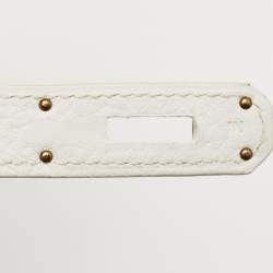 Hermès Blanc Togo Leather Gold Finish Birkin 35 Bag
