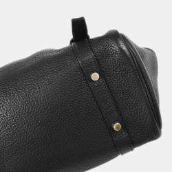 Pre Owned Hermes Black Taurillon Clemence Pursangle 31 Handbag