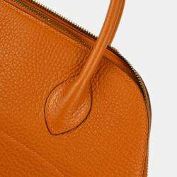 Hermes Orange Taurillon Clemence Leather Bolide 31 Handbag