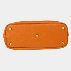 Hermes Orange Taurillon Clemence Leather Bolide 31 Handbag