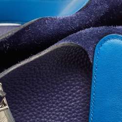 Hermes Bleu Encre/Bleu Zellige Taurillon Clemence Leather Picotin Lock 22 Bag