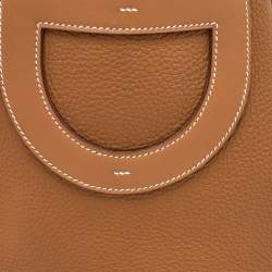 Pre Owned Hermès Gold Taurillon Clemence and Swift Leather In The Loop 23 Bag