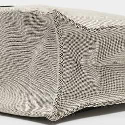 Hermes Vert Cypress/Natural Canvas and Vache Leather Etriviere Tote