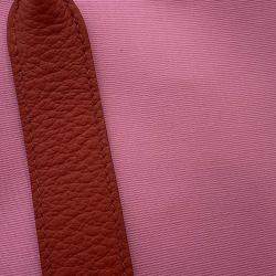 Hermes Pink/Rouge Duchesse Toilet Officer Vache Leather Garden Party 36 Bag