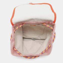Hermes Orange / Framboise Cotton Les Cabanes Backpack