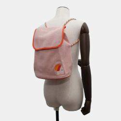 Hermes Orange / Framboise Cotton Les Cabanes Backpack
