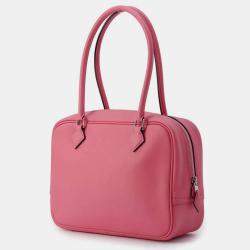 Hermes Rose Azalee Swift Leather Size Plume Bag