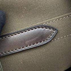 Pre Owned Hermes Groom Khaki/Fu Canvas Leather  Sac De Pansage Bag