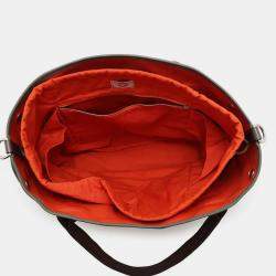 Pre Owned Hermes Groom Khaki/Fu Canvas Leather  Sac De Pansage Bag