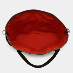 Pre Owned Hermes Groom Khaki/Fu Canvas Leather  Sac De Pansage Bag