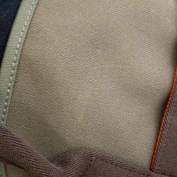 Pre Owned Hermes Groom Khaki/Fu Canvas Leather  Sac De Pansage Bag