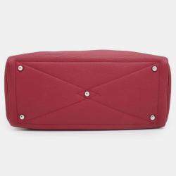 Hermes Ruby Taurillon Clemence Victoria 35 Bag