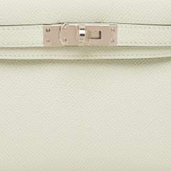 Hermès Vert Fizz Epsom Leather Palladium Finish Mini Kelly II Sellier 20 Bag