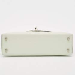 Hermès Vert Fizz Epsom Leather Palladium Finish Mini Kelly II Sellier 20 Bag