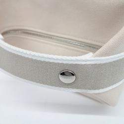 Pre Owned Hermes Beige Canvas Bride-a-Brac Case