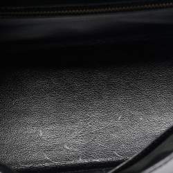 Hermes Noir Box Leather Gold Finish Kelly Sellier 28 Bag