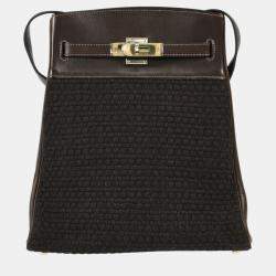 Hermes Ebene Gulliver Kelly Sport 22 Shoulder Bag