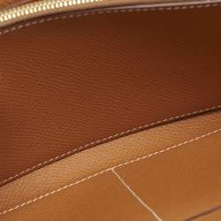 Hermes Gold Epsom Leather Kelly To Go Wallet