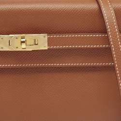 Hermes Gold Epsom Leather Kelly To Go Wallet