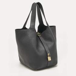 Hermès Bleu Nuit Taurillon Clemence Leather Picotin Lock 26 Bag