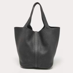 Hermès Bleu Nuit Taurillon Clemence Leather Picotin Lock 26 Bag