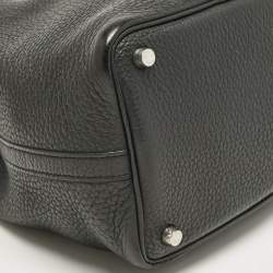 Hermes Noir Taurillon Clemence Leather Picotin Lock 18 Bag