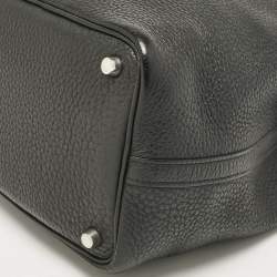 Hermes Noir Taurillon Clemence Leather Picotin Lock 18 Bag