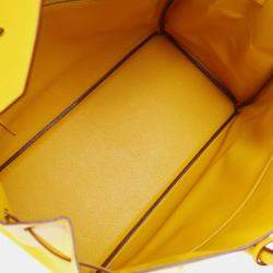 Hermes Yellow Courchevel Birkin 40 Handbag