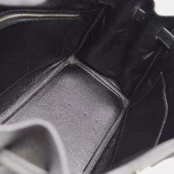 Pre Owned Hermes Black Taurillon Clemence Birkin 30 Handbag