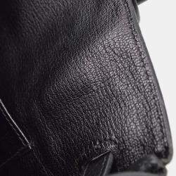 Pre Owned Hermes Black Taurillon Clemence Birkin 30 Handbag