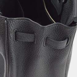 Hermes Black Togo Birkin 25 Handbag