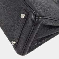 Hermes Black Togo Birkin 25 Handbag
