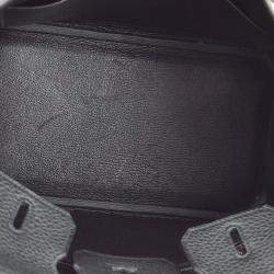 Hermes Black Togo Birkin 25 Handbag
